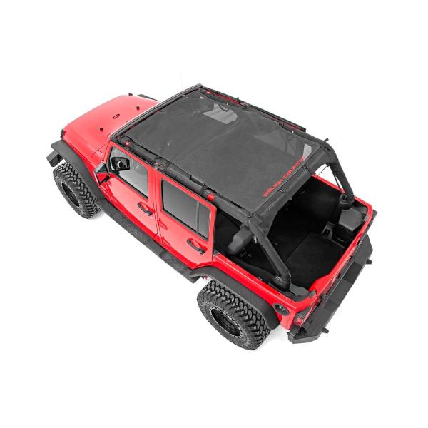 Mesh Bikini Top Plus Black for Jeep Wrangler JK 2WD, 4WD 2007-2018