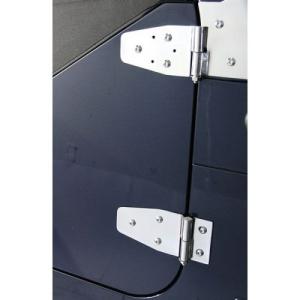Stainless Door Hinge Kit for 1994-1995 Jeep Wrangler YJ with Full Steel Doors