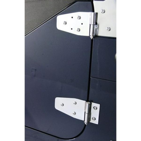 Stainless Door Hinge Kit for 1994-1995 Jeep Wrangler YJ with Full Steel Doors