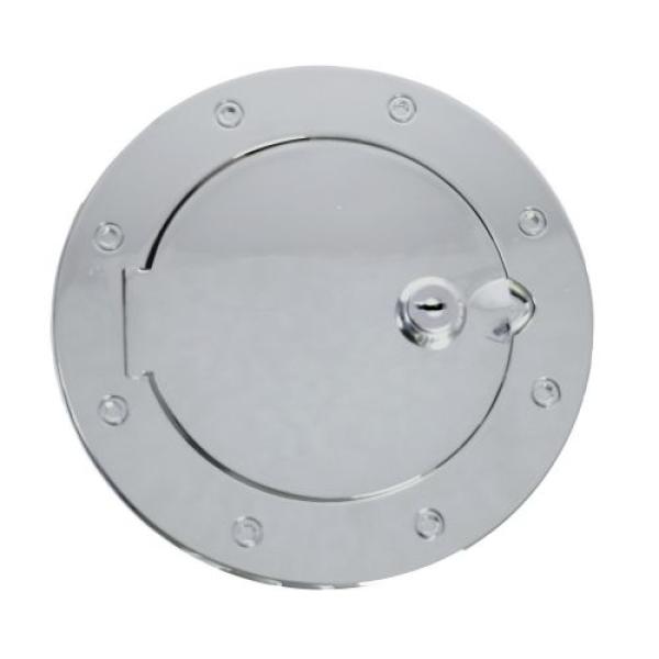 LOCKING FUEL GAS CAP DOOR COVER STAINLESS STEEL 2007-2018 JEEP WRANGLER JK