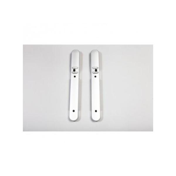 FRONT DOOR HANDLE TRIM BRUSHED SILVER 07-10 JEEP WRANGLER JK