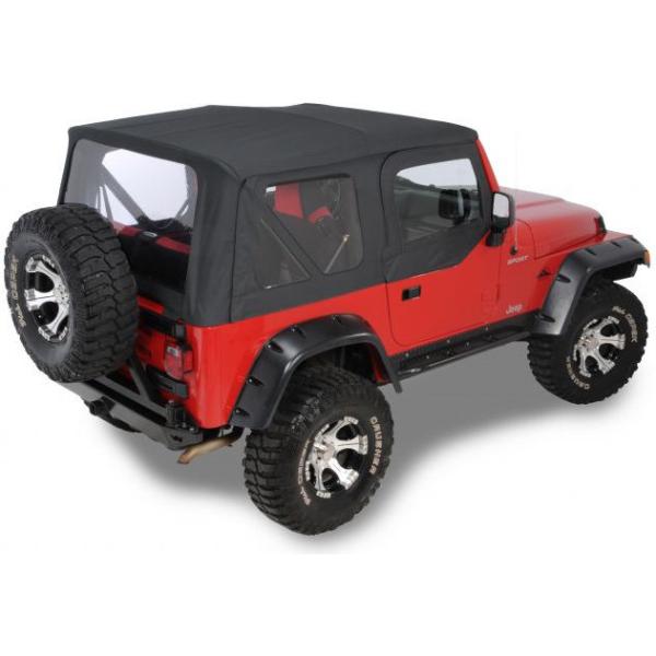 XHD Replacement Soft Top with Upper Door Skins for Jeep Wrangler TJ 1997-2002
