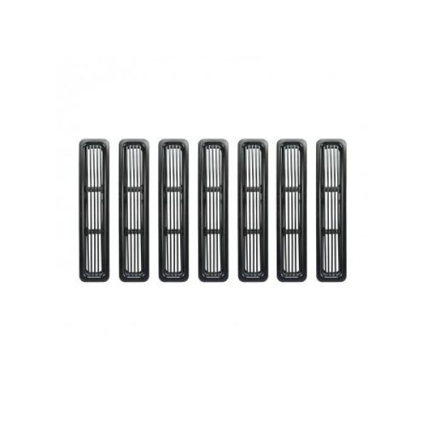 BILLET GRILLE INSERTS BLACK 97-06 JEEP WRANGLER TJ