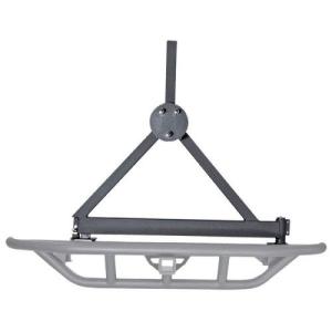 Rear RRC Bumper With 2" Receiver Hitch and Tire Carrier (Black Textured) from Rugged Ridge