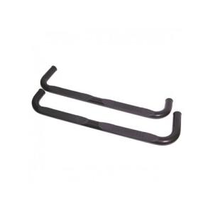 3-INCH ROUND TUBE SIDE STEPS BLACK 84-01 JEEP CHEROKEE (XJ) FROM RUGGED RIDGE