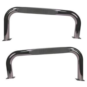 TUBE SIDE STEP KIT ROUND 3 INCH STAINLESS STEEL  1976-1983 JEEP CJ7