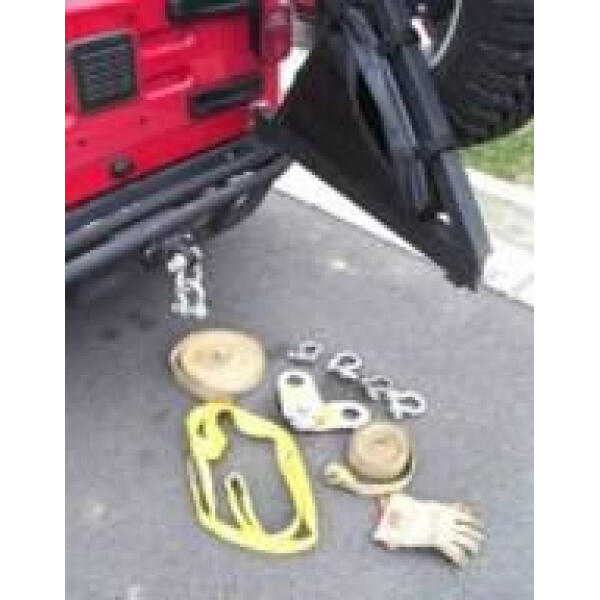 Tire Carrier Recovery Bag for Jeep Wrangler YJ, TJ, Unlimited, JK 1987-2018 and Wrangler Unlimited JK - Image 2