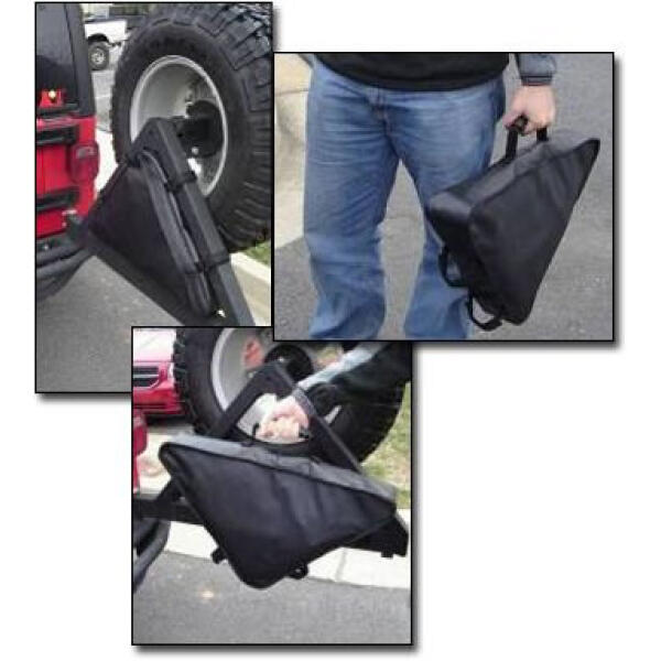 Tire Carrier Recovery Bag for Jeep Wrangler YJ, TJ, Unlimited, JK 1987-2018 and Wrangler Unlimited JK - Image 3