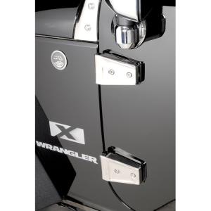 Stainless Steel Door Hinge Covers for Jeep Wrangler JK 2007-2018 2 Door (Set of 4)