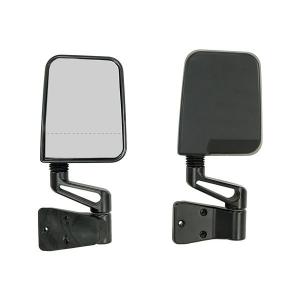 Dual Focal Point Mirrors in Black for 1987-2002 Jeep Wrangler YJ and TJ