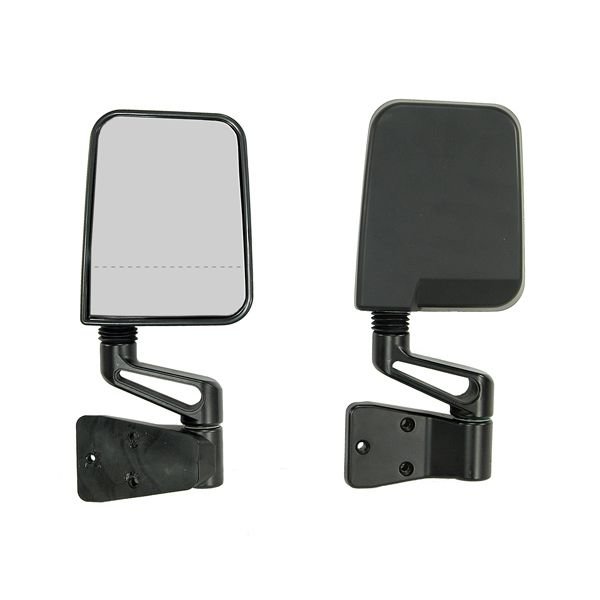 dual focal point mirrors in black