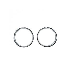 Headlight Bezels with Chrome Trim for 1997-2006 Jeep Wrangler TJ & Unlimited