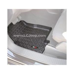 Rugged Ridge Black Front Floor Liner Pair for Jeep Liberty KK (2008-2012)