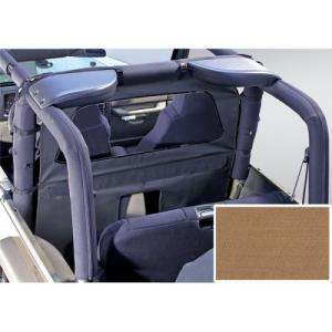 Roll Bar Curtain in Brown for 1980-2006 Jeep 1980-2006 Jeep CJ-5 CJ-7 CJ-8 Scrambler Wrangler YJ TJ & Unlimited