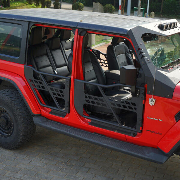 Tube Doors Set with Mirrors for Jeep Wrangler JK 2007-2018 4 Door - Image 3