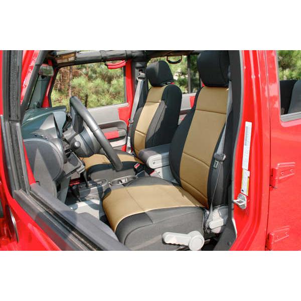 COVER ASIENTO JK BLK/TAN FRT