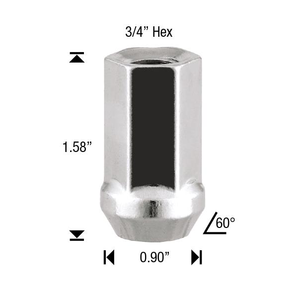 TUERCA 1/2 SPIKE NUT 3/4 CH