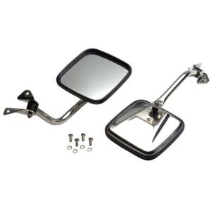 Mirror Kit Polished Stainless Steel for Wrangler YJ
