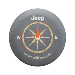 Tire Cover Black Denim for Jeep JK 2007-2018