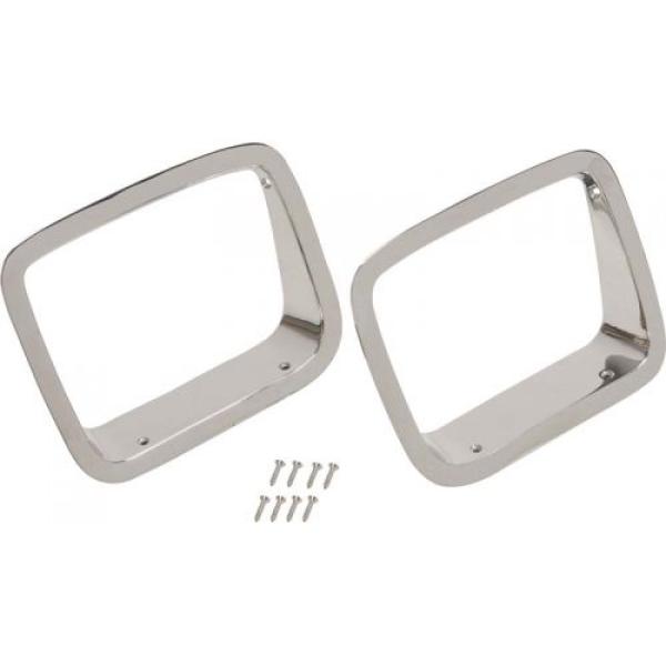 Headlight Bezels ABS Chrome Plated Plastic (pair) ABS Chrome Plated Plastic;  1987-1995 Jeep Wrangler YJ - Kentrol