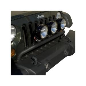 LIGHT BAR BUMPER BLK 07-09 JK