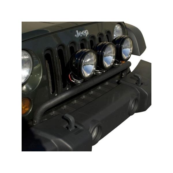 LIGHT BAR BUMPER BLK 07-09 JK