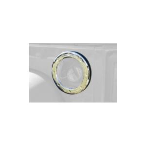 FUEL FILLER ACCENT TRIM COVER CHROME 07-16 JEEP WRANGLER JK