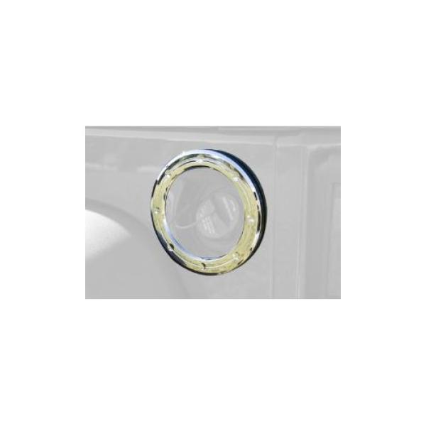 FUEL FILLER ACCENT TRIM COVER CHROME 07-16 JEEP WRANGLER JK