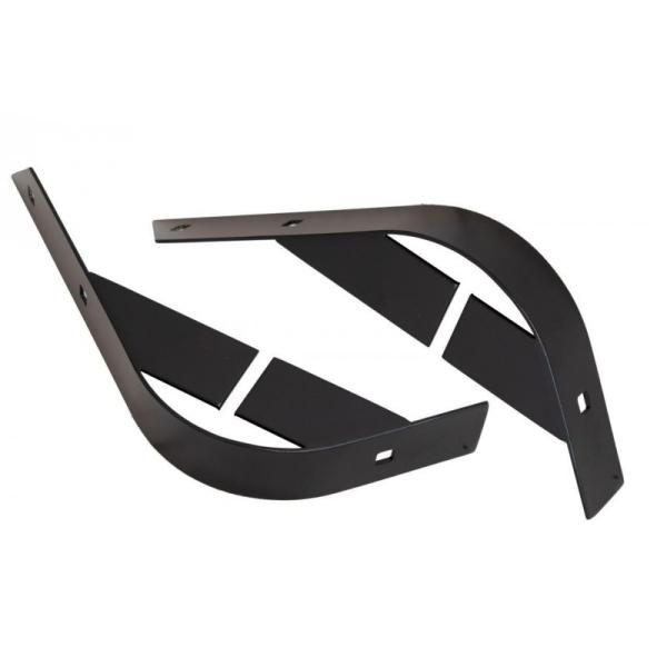 Stainless Steel Rear Body Corners in Black Stainless Stee for 1959-1983 Jeep CJ Series