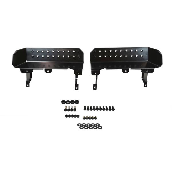 Side Steps in Black Powder Coated Stainless Steel for 1976-1995 Jeep CJ-7, CJ-8 and Wrangler YJ (Pair)