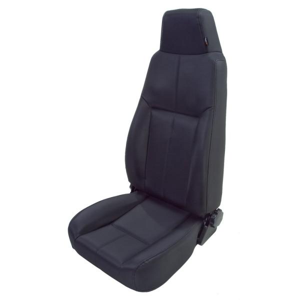 Front, Reclinable, Black Denim