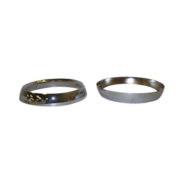 Head Lamp Bezel Set in Chrome for 72-86 Jeep CJ Series