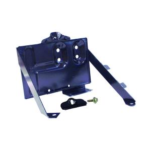Battery Tray Kit in Black for Jeep CJ 1976-1986