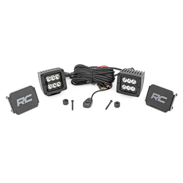 2" Mount LED Light Kit Black Series for Jeep Gladiator JT and Wrangler JL 2018-2025