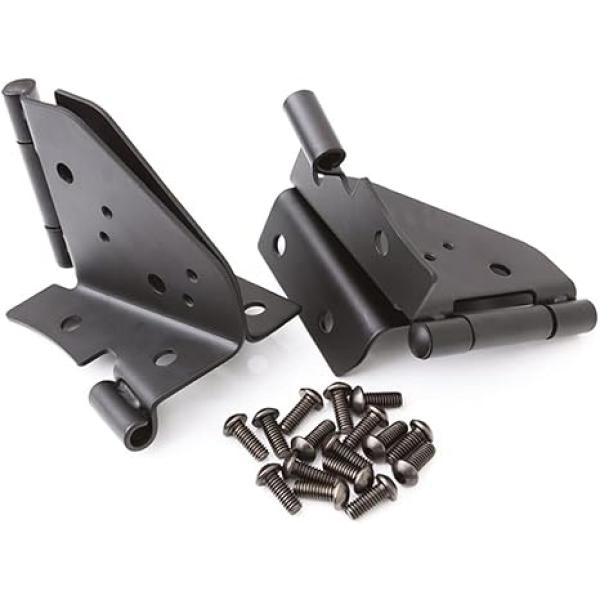 Windshield Hinges in Black for Jeep CJ and Wrangler YJ 1976-1995
