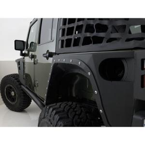 XRC Armor Rear Corner Guards Kit 2 Pieces; 2007-2017 Jeep Wrangler JK & Wrangler Unlimited JK - Smittybilt