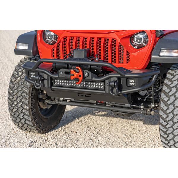 Rough Country Front Winch Bumper Tubular Skid Plate Jeep Gladiator JT/Wrangler JK & JL/Wrangler Unlimited - Image 6