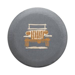 Tire Cover Black Denim for Jeep JK 2007-2018