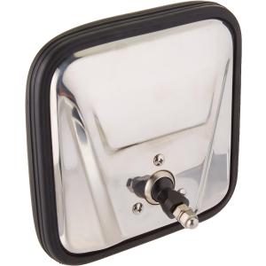 door mirror head in stainless steel for 1955-1986 jeep cjs models