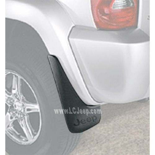 splash guards medium gray rear set with jeep logo for sport and limited models jeep liberty kj 2005-2007