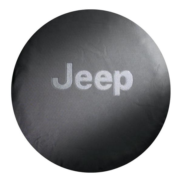 Tire Covers in Black Denim for Jeep JK 2007-2018