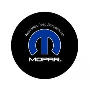 Jeep Logo Tire Cover Black Denim