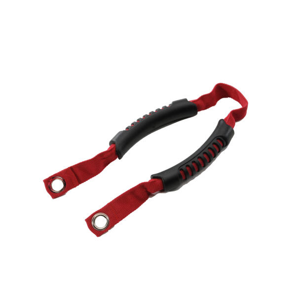Center Roll Bar Dual Grab Handle in Black for Jeep Wrangler JK 2007-2018 - Image 2