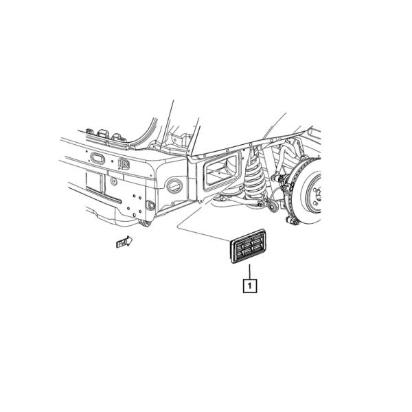 Bodyside Aperture Exhauster for Jeep Grand Cherokee 2005-2010, Wrangler JK 2010-2018, Patriot and Compass 2007-17 - Image 5