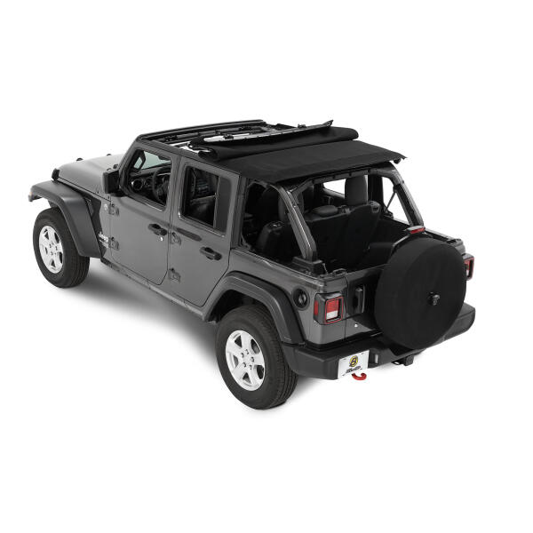 All-New Trektop NX Soft Top of 28 oz. Black Diamond for Jeep JL 18-22 - Image 3