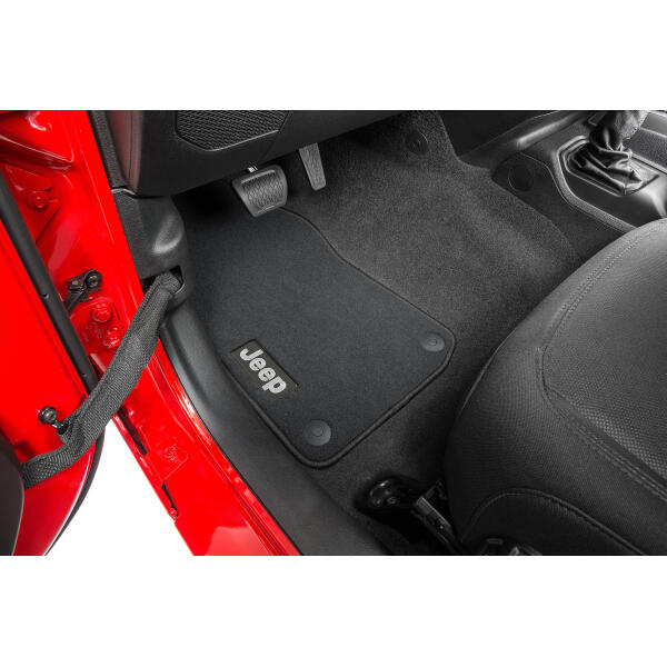 Carpeted Floor Mats in Black for Jeep Wrangler JL Unlimited 2018-2024 - Image 2