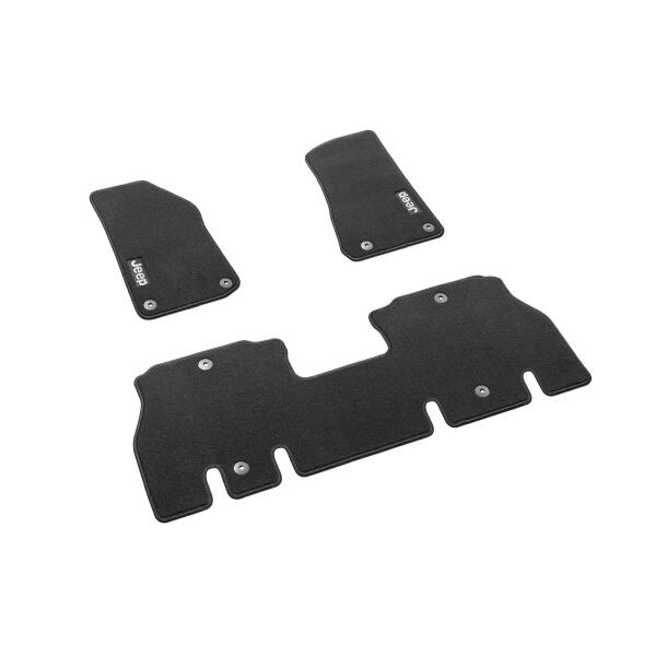 Carpeted Floor Mats in Black for Jeep Wrangler JL Unlimited 2018-2024 - Image 5