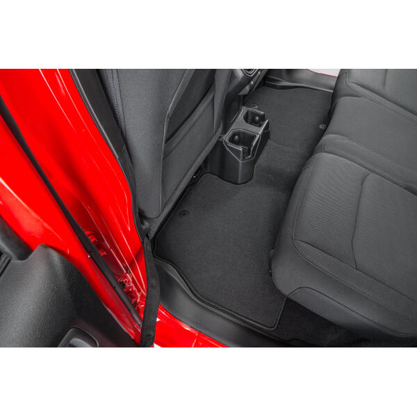 Carpeted Floor Mats in Black for Jeep Wrangler JL Unlimited 2018-2024 - Image 3
