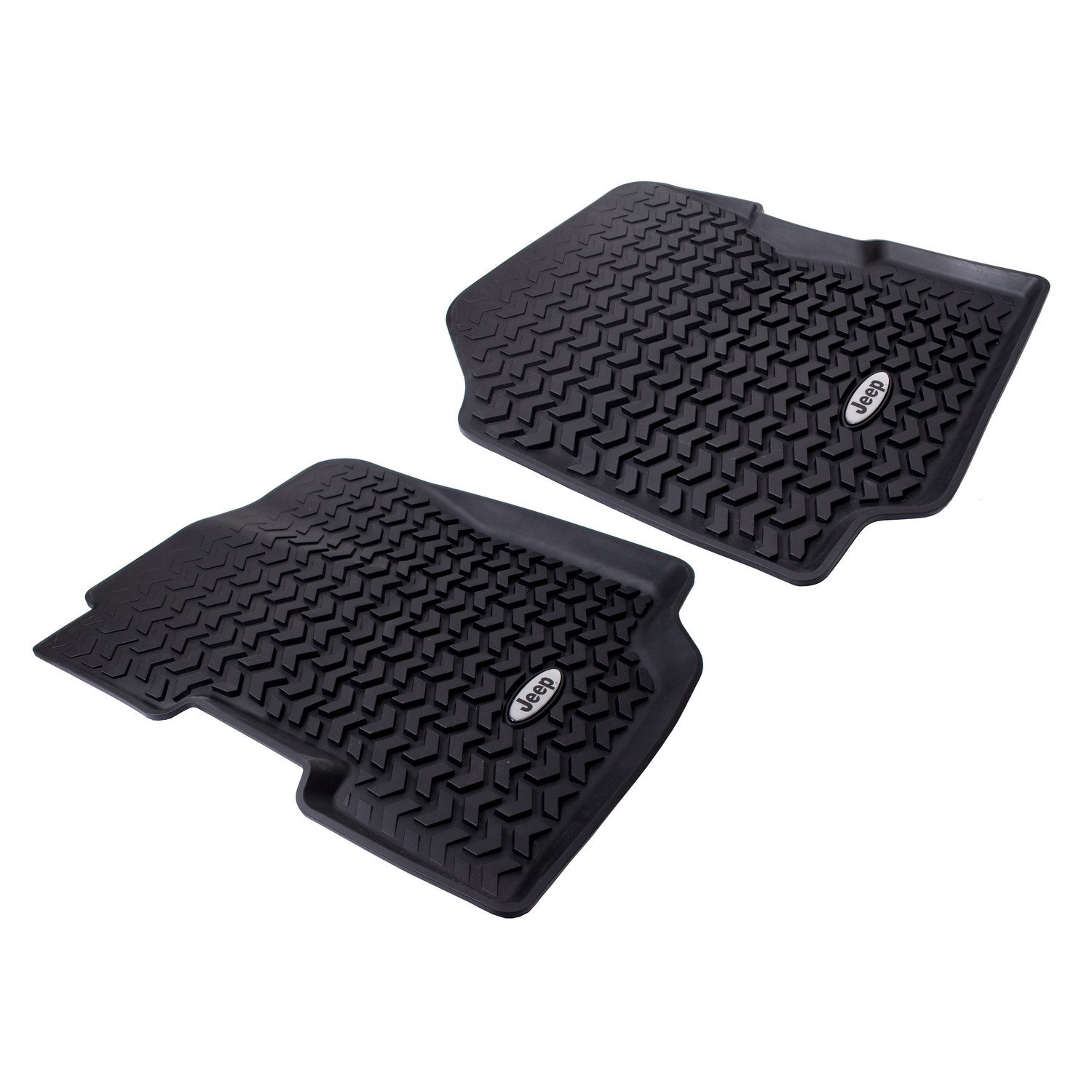 Floor Liners, Front, Black, Je