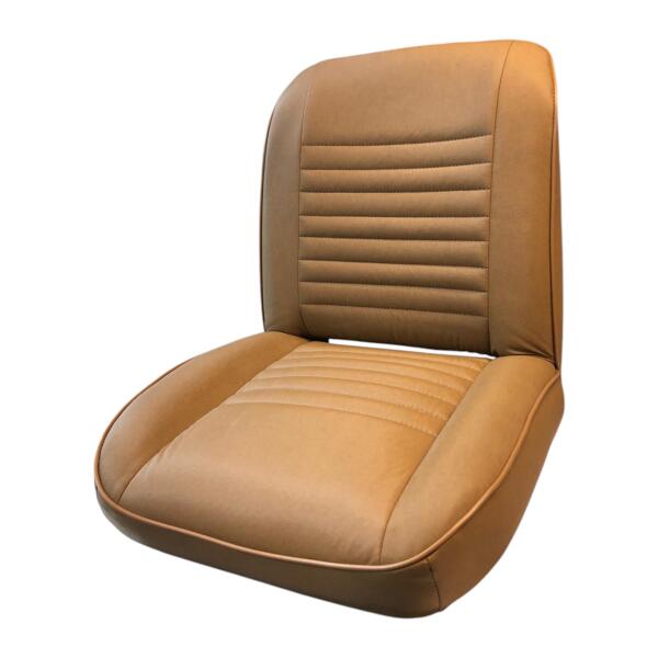Front Low Back Bucket Seat (Spice Denim) For 1955-85 Jeep CJ5, CJ7 & CJ8 (Pair) - Image 2